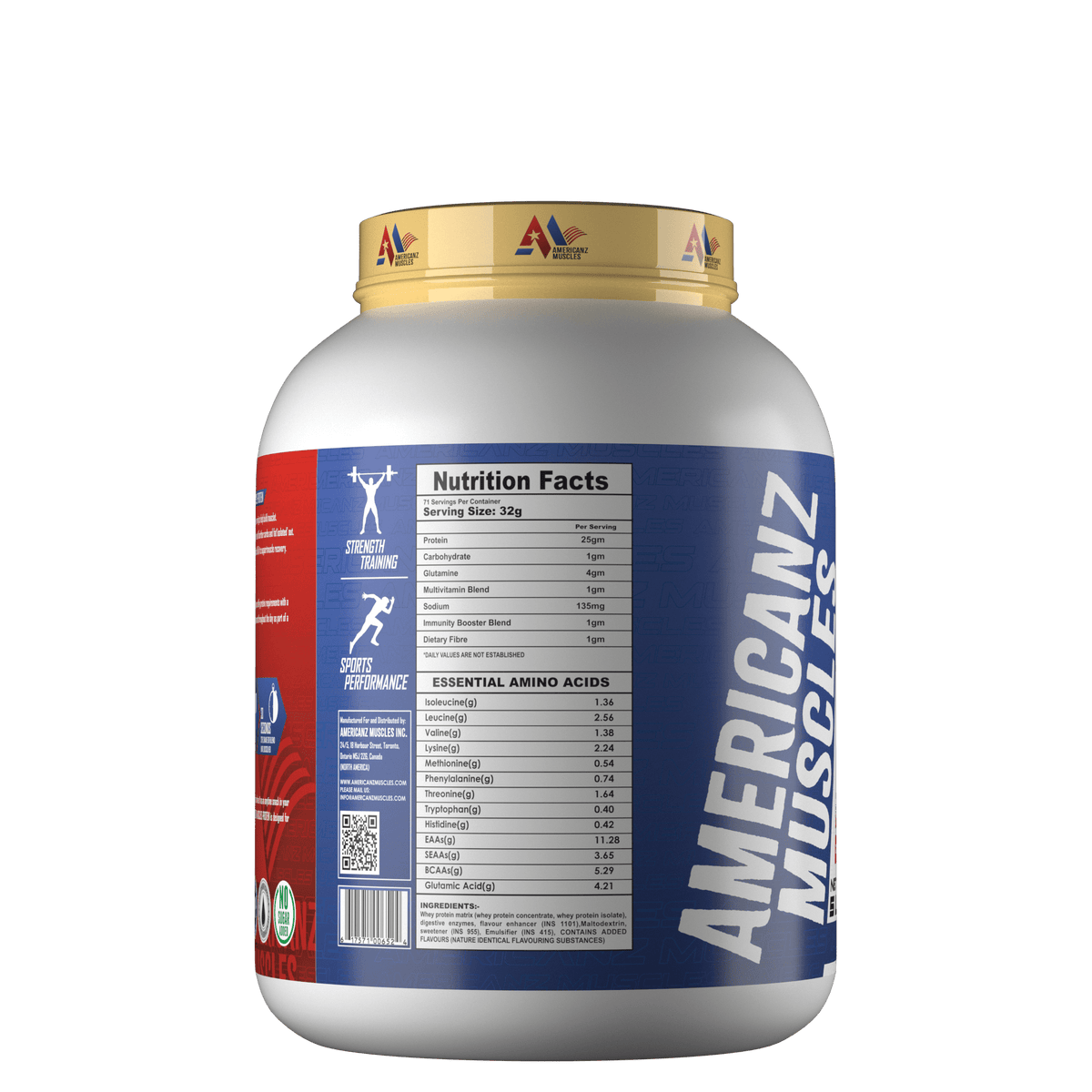 Americanz Muscles Professional Protein 2.27 Kg Saffron Pistachio