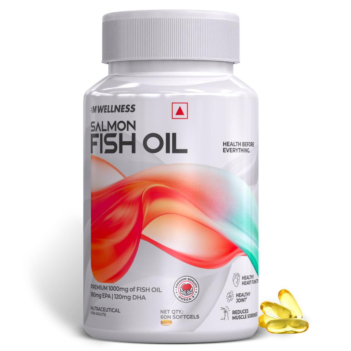 BIGMUSCLES SALMON FISH OIL 60 SOFTGELS