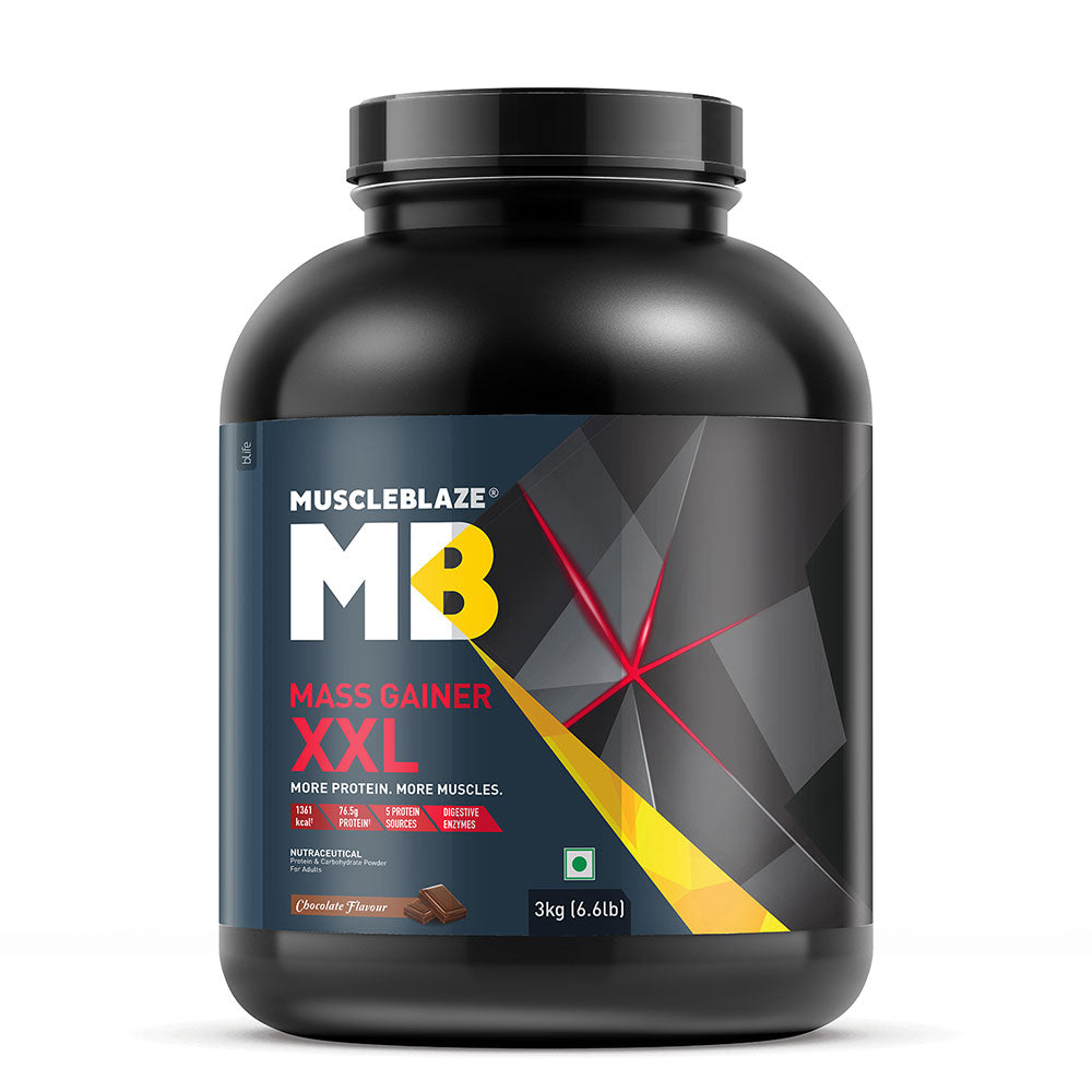 Muscleblaze Mass Gainer Xxl 3 Kg Chocolate - front
