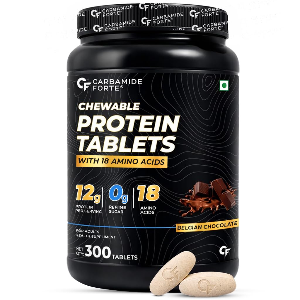 CARBAMIDE FORTE CHEWABLE PROTEIN 300 TABLETS BELGIAN CHOCOLATE