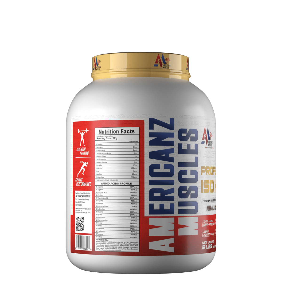 Americanz Muscles Professional Iso Hydro 2.27 Kg Chocolate Truffle