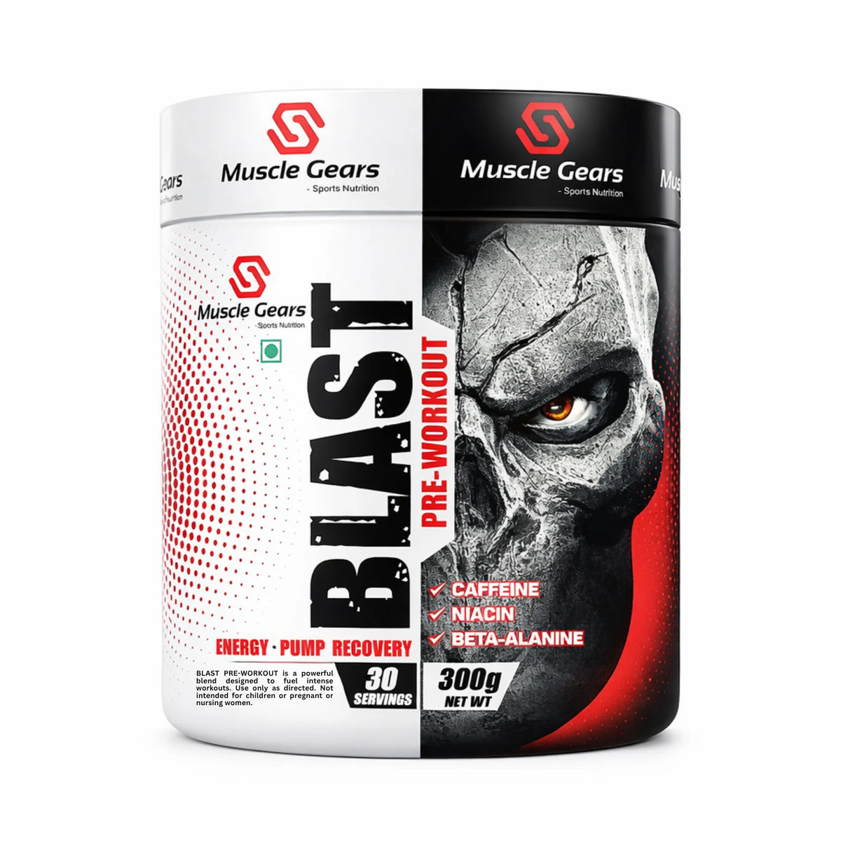 Muscle Gears Blast Pre-Workout 300 Gm Black Current With Mint