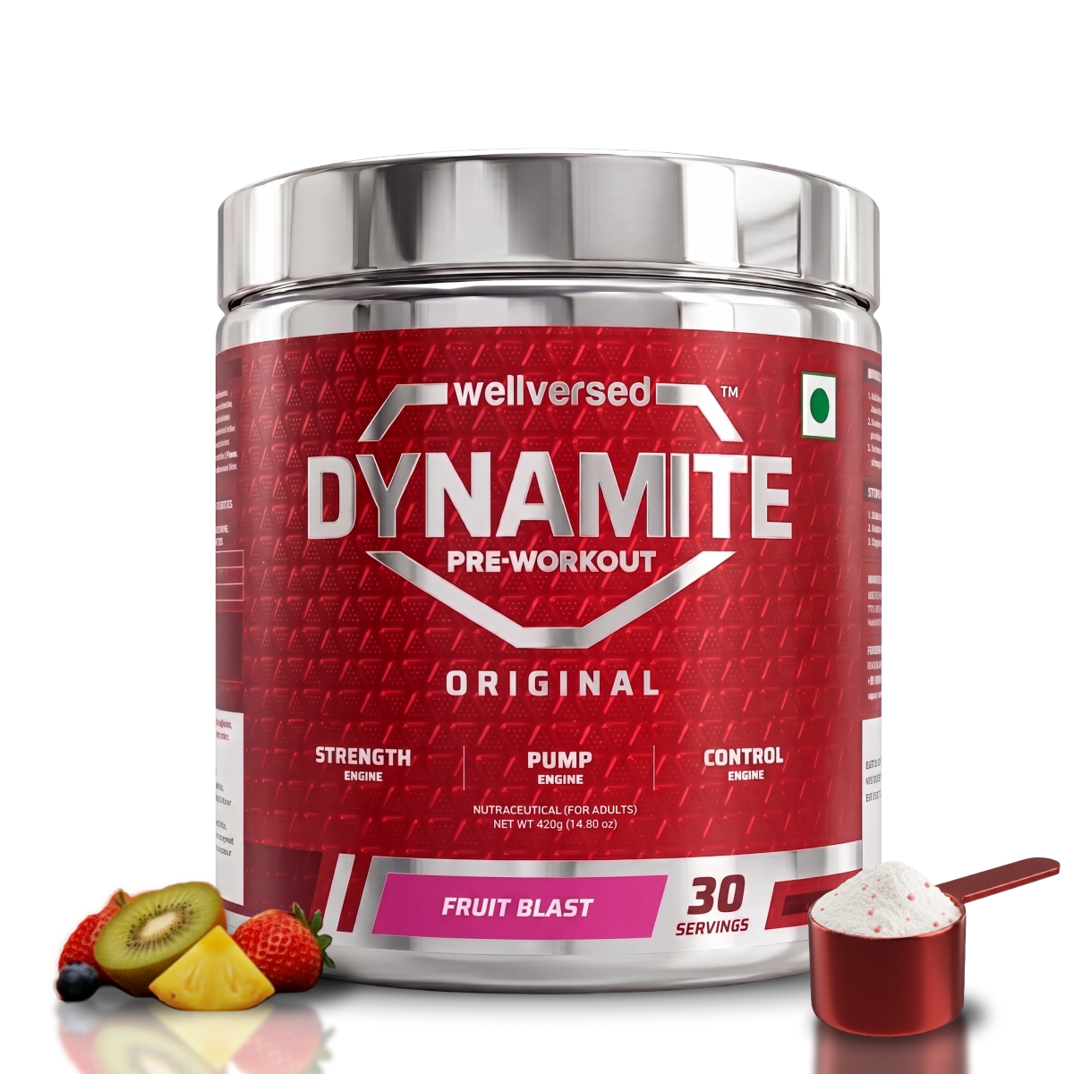 WELLVERSED DYNAMITE PRE-WORKOUT ORIGINAL 420 GM FRUIT BLAST