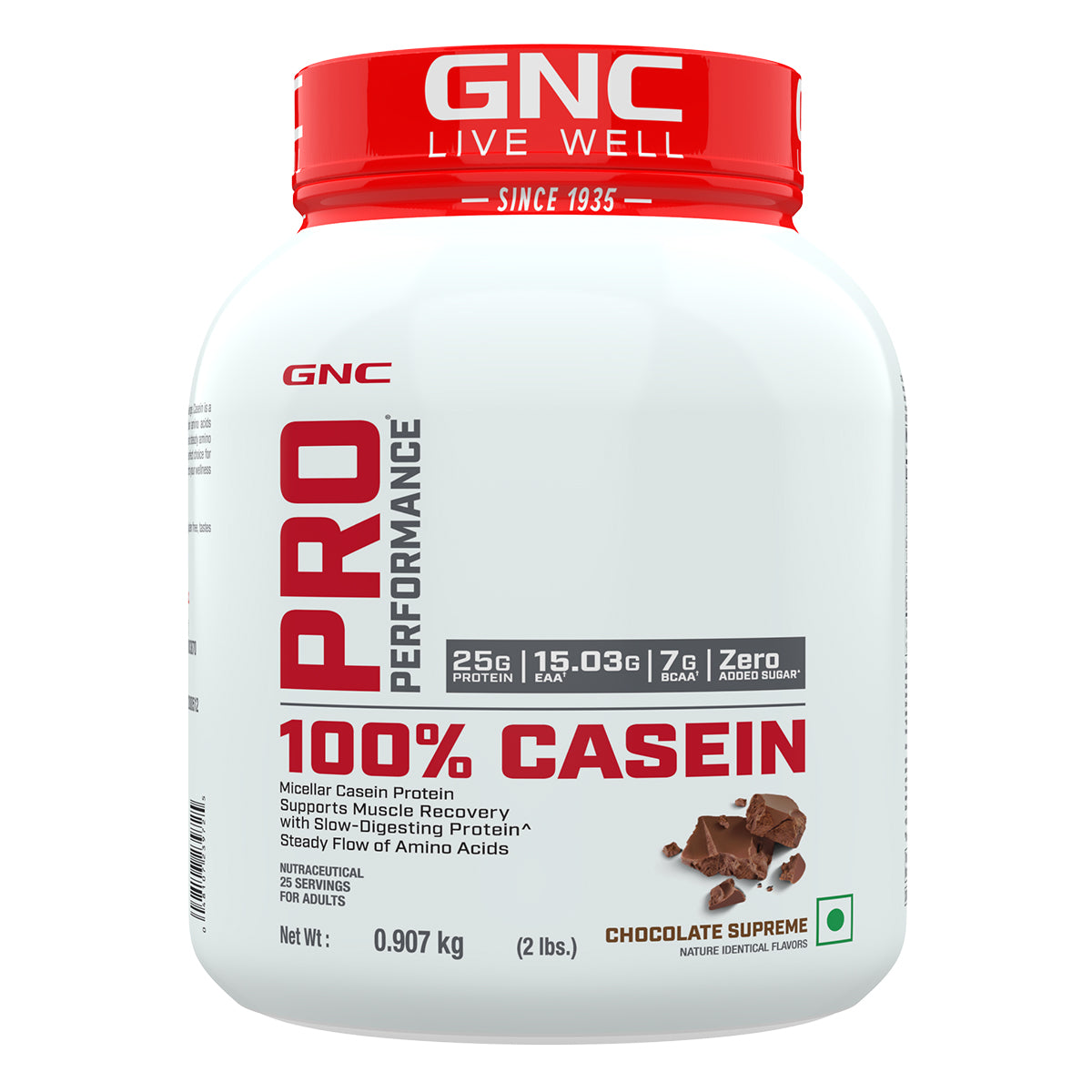 GNC PRO PERFORMANCE 100% CASEIN 907 GM CHOCOLATE SUPREME
