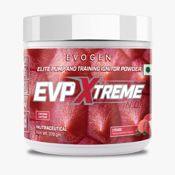 Evogen EVP Xtreme N.O. Pre-Workout 378 gm Lychee - front