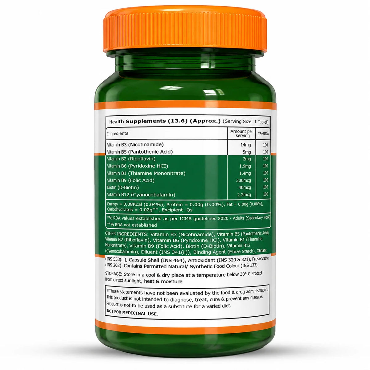 Pure Nutrition Vitamin B-Complex 60 Veg Tablets