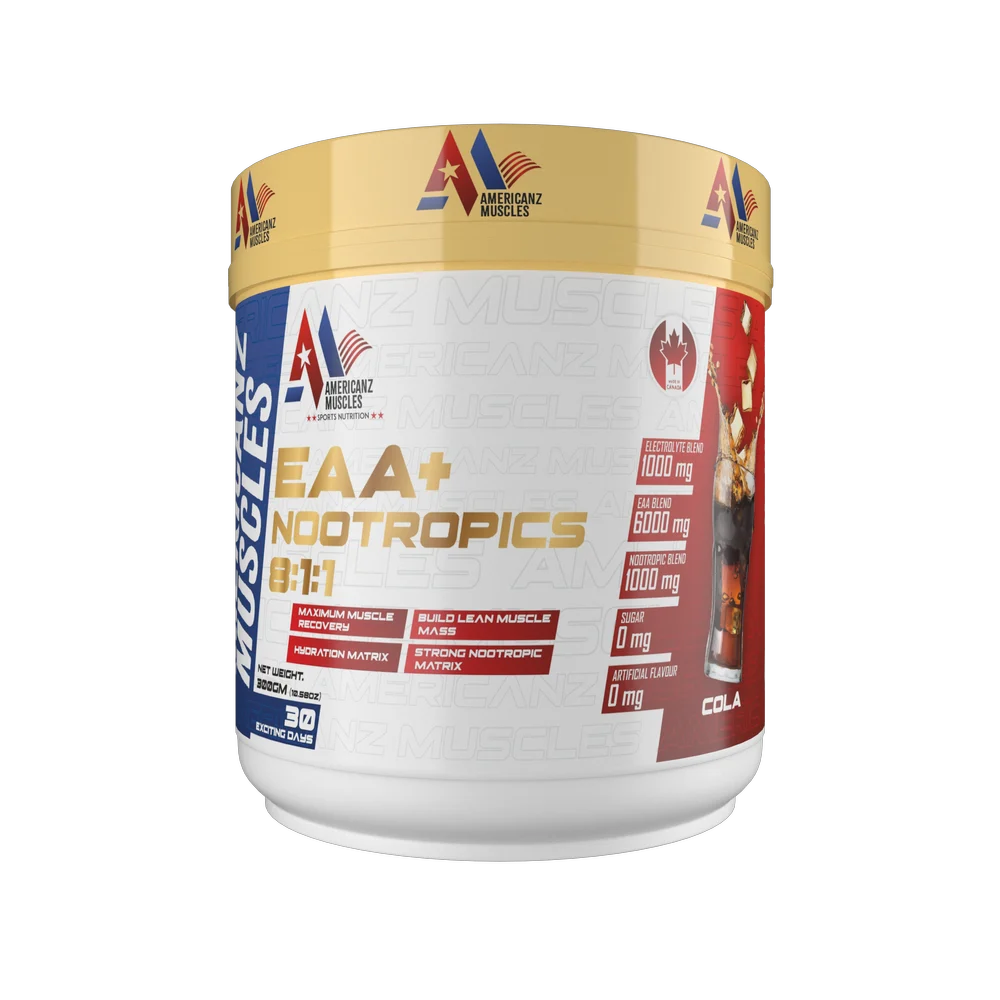 AMERICANZ MUSCLES EAA+NOOTROPICS 8:1:1 300 GM COLA