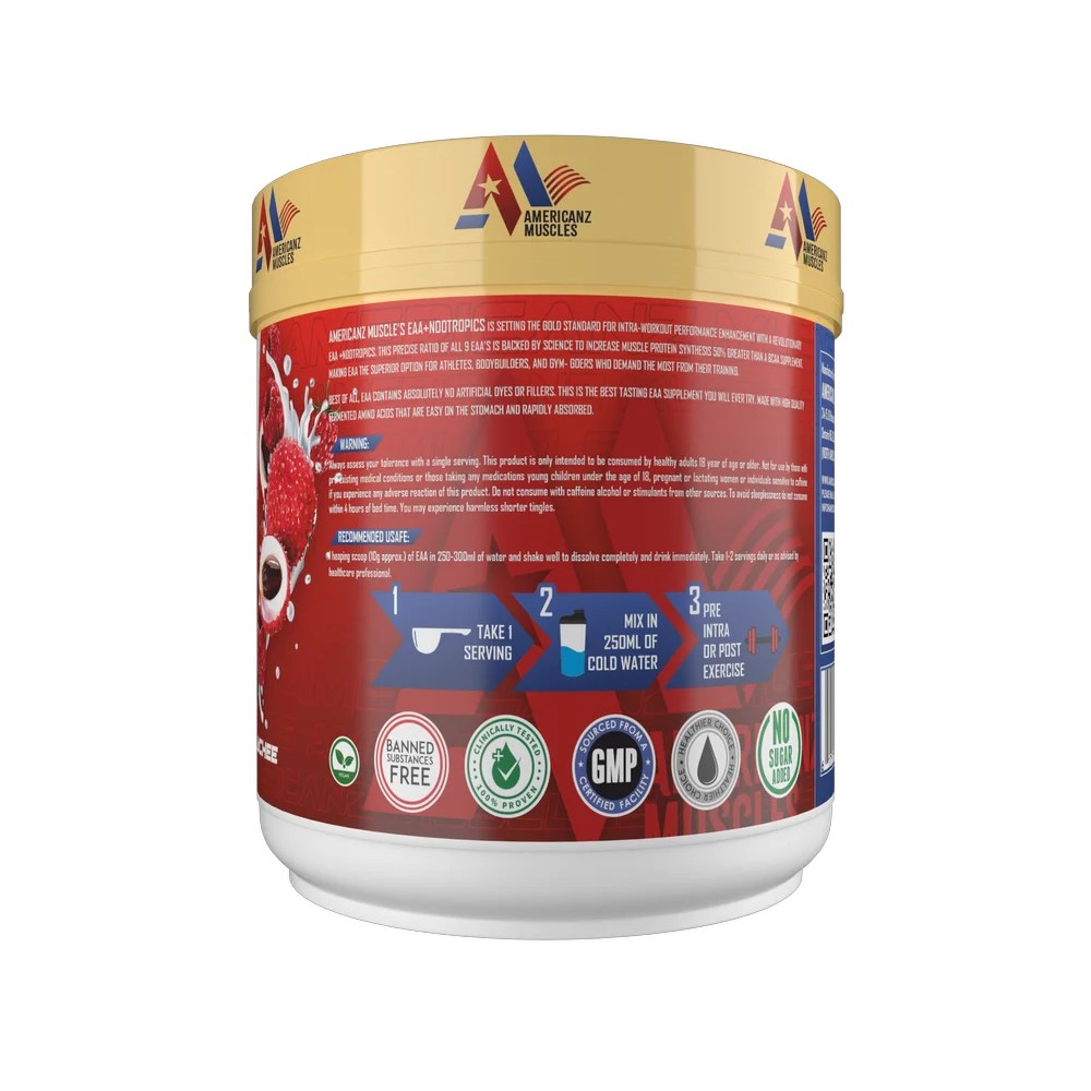 AMERICANZ MUSCLES EAA+NOOTROPICS 8:1:1 300 GM LYCHEE