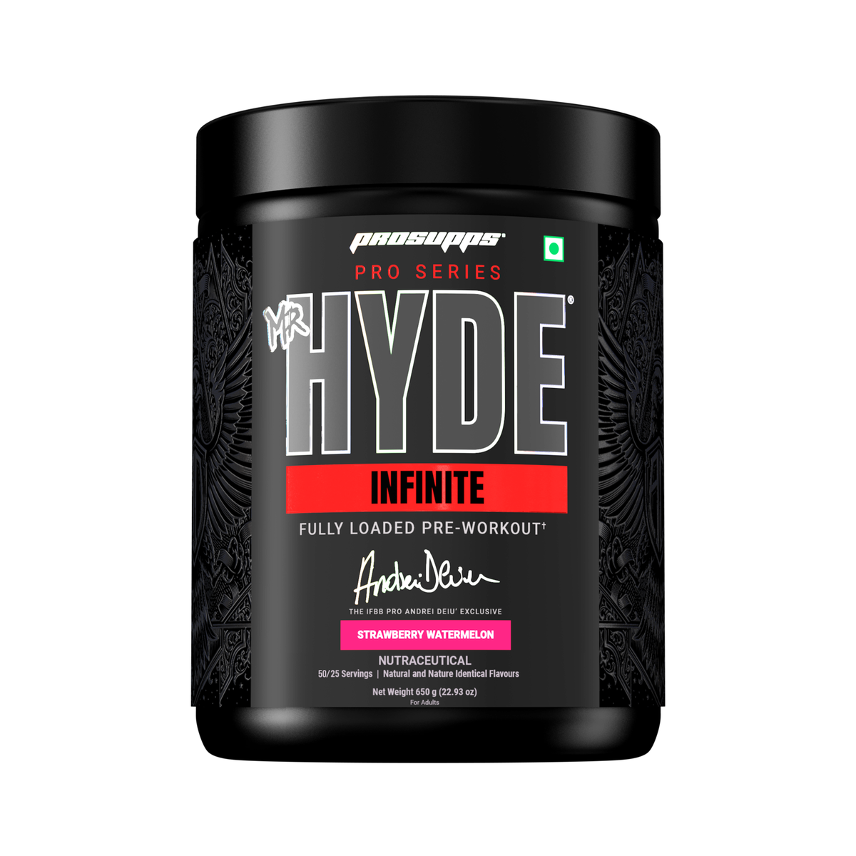 Prosupps Hyde Infinite Pre-Workout 650 Gm Strawberry Watermelon - front