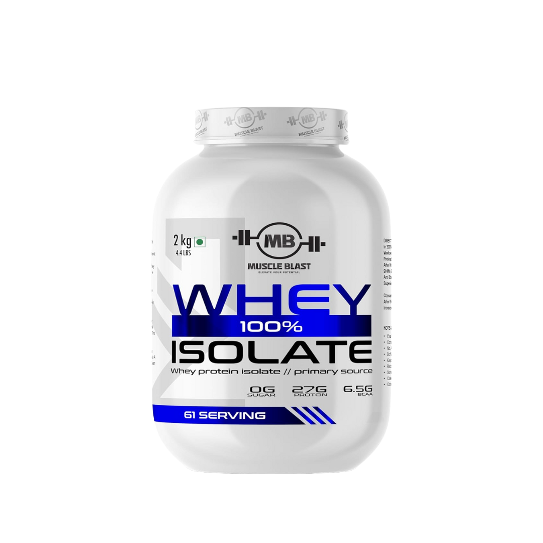 MUSCLE BLAST 100% ISOLATE WHEY 2KG Chocolate image 0