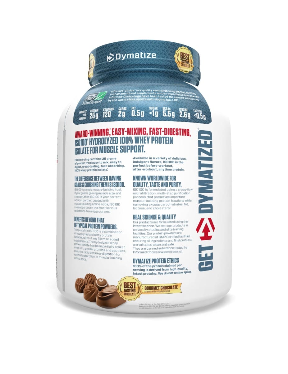 Dymatize ISO 100 Hydrolyzed 2.3 kg Gourmet Chocolate
