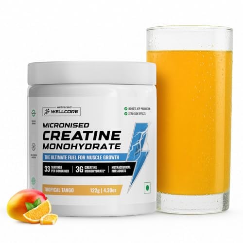 Wellcore Creatine Monohydrate 122 Gm Tropical Tango - front