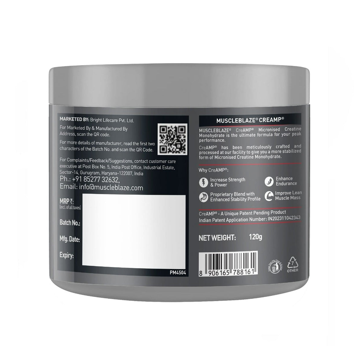 Muscleblaze Creamp Creatine 120 Gm Watermelon Kool Aid