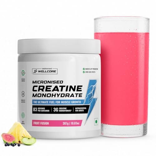 Wellcore Creatine Monohydrate 307 Gm Fruit Fusion - front