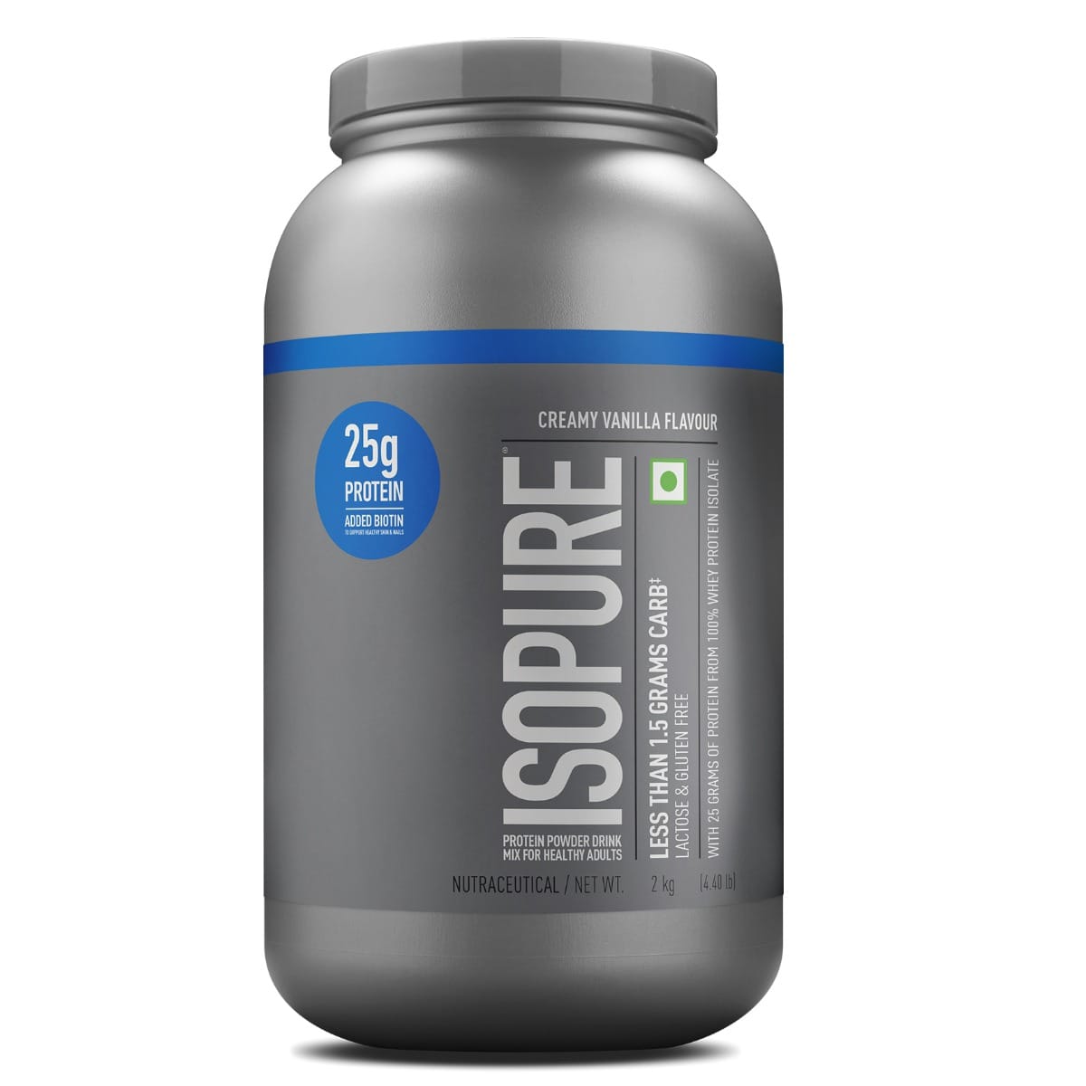 Isopure Low Carb 100% Whey Protein Isolate 2 Kg Creamy Vanilla - front