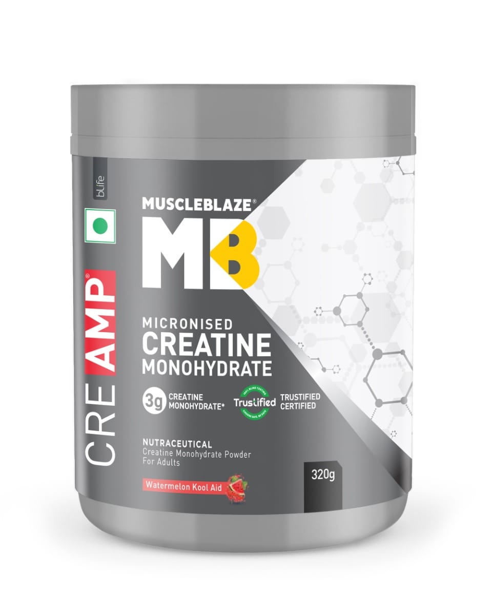 Muscleblaze Creamp Creatine 320 Gm Watermelon Kool Aid - front