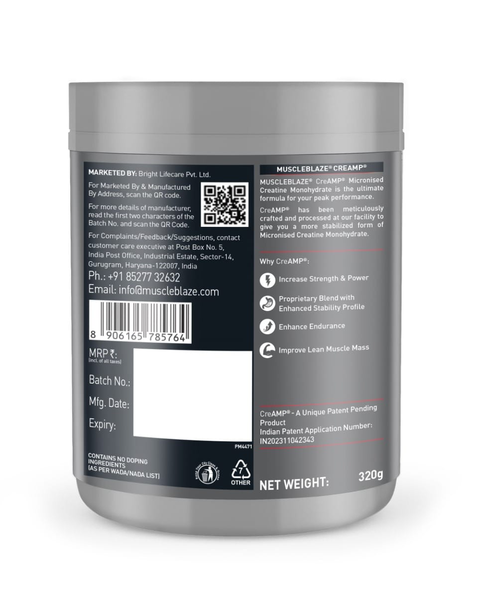 Muscleblaze Creamp Creatine 320 Gm Watermelon Kool Aid