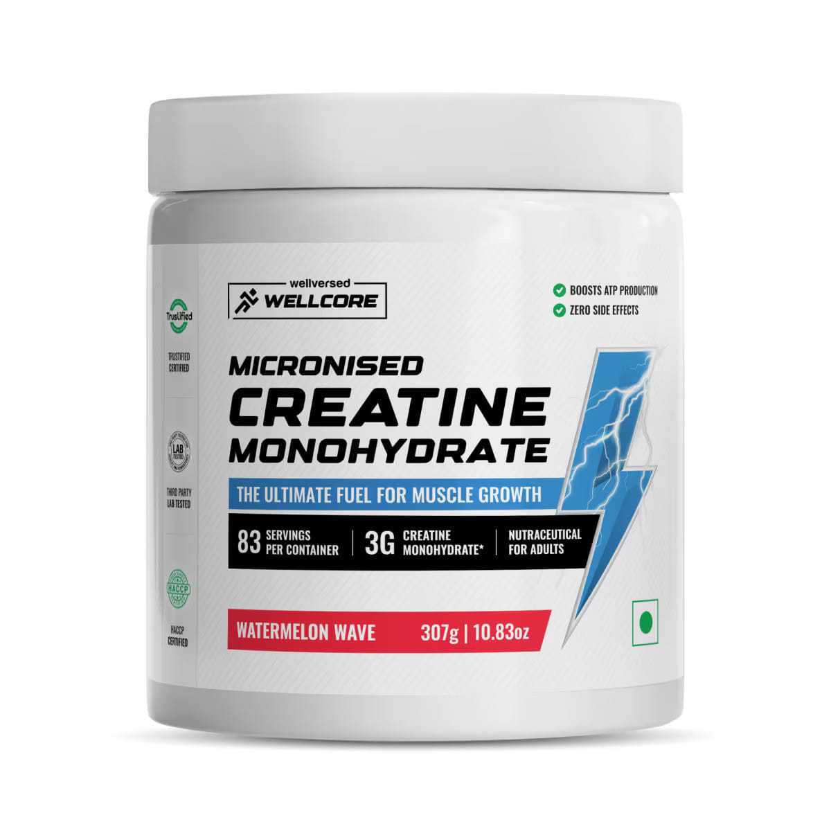 Wellcore Creatine Monohydrate 307 Gm Watermelon Wave - front