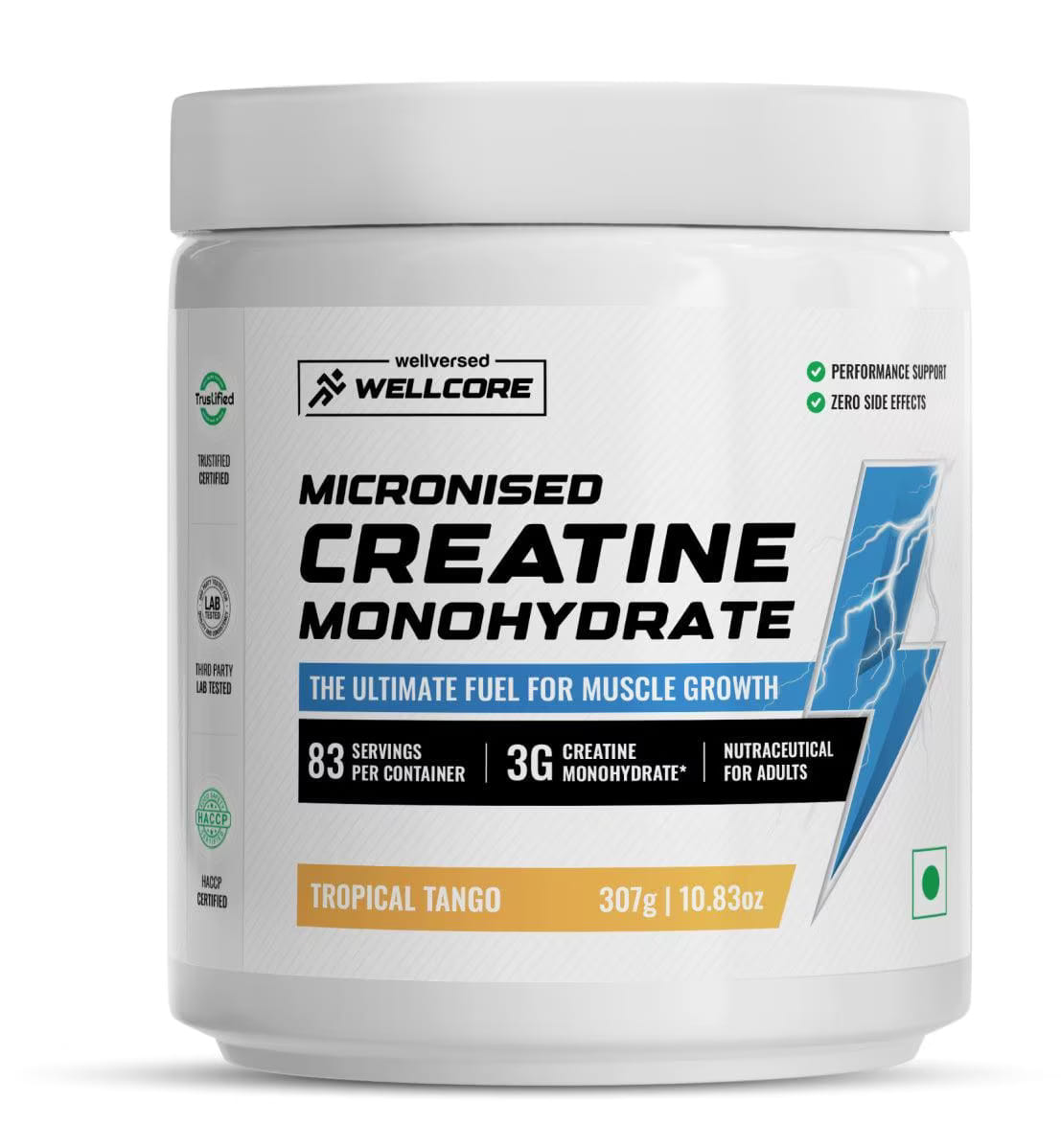 Wellcore Creatine Monohydrate 307 Gm Tropical Tango - front