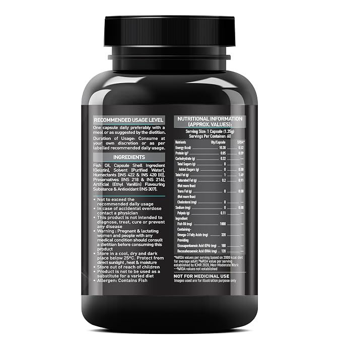 MUSCLEBLAZE FISH OIL 1000 MG 60 CAPSULES