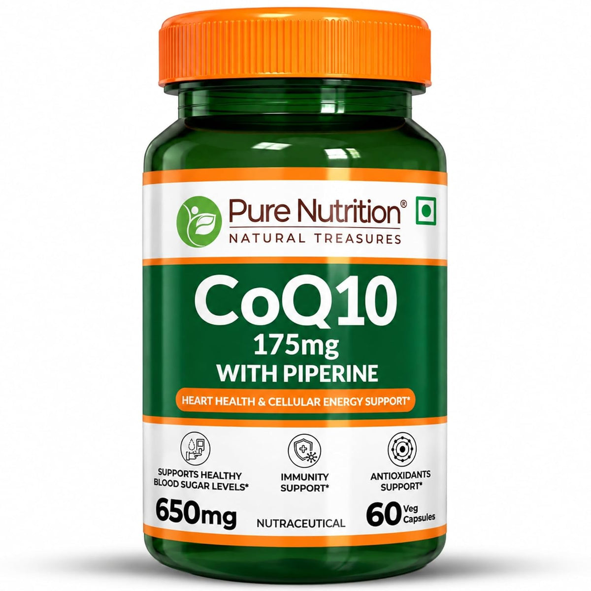 PURE NUTRITION COQ10 175 MG 60 VEG TABLETS