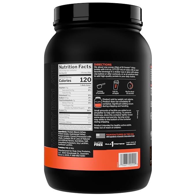 RULE 1 WHEY ISOLATE 896 GM CHOCOLATE FUGDE