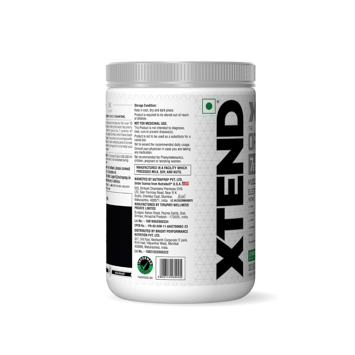 XTEND ORIGINAL BCAA 405 GM LEMON LIME SQUEEZE