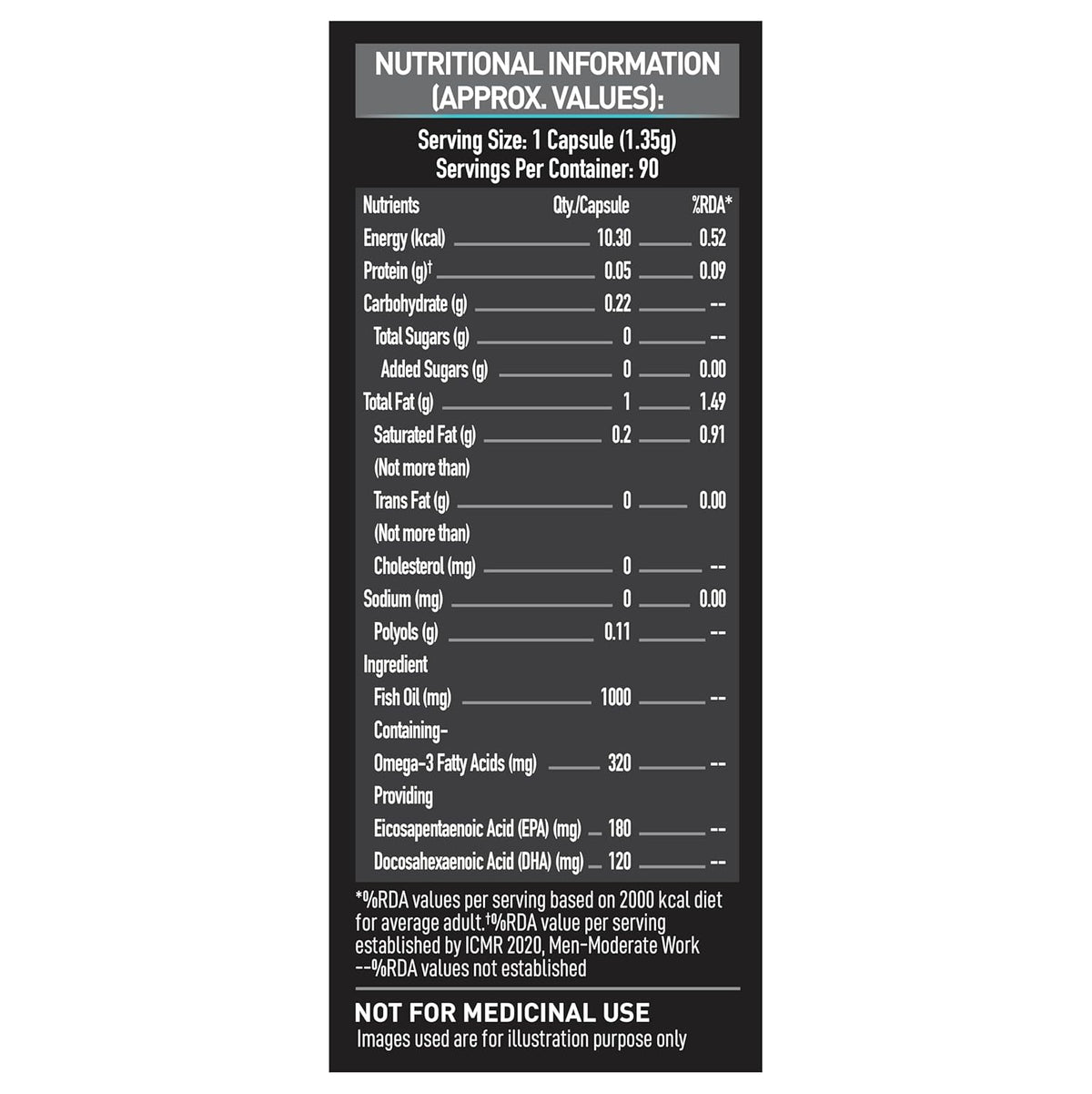 MUSCLEBLAZE FISH OIL 1000 MG 90 CAPSULES
