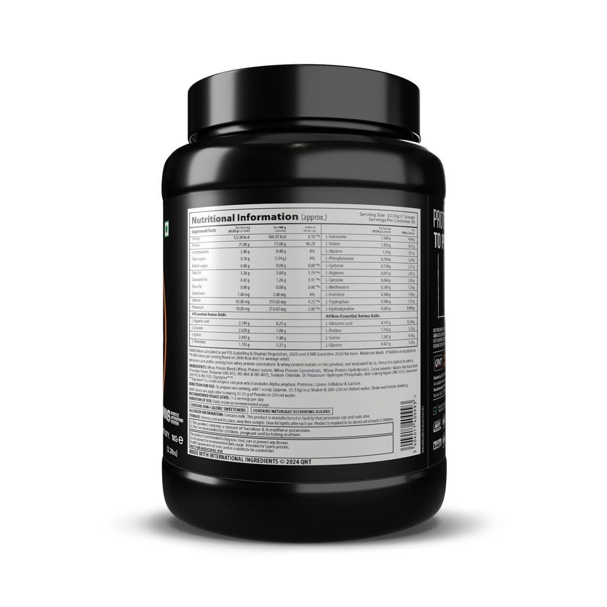 QNT PRIME WHEY 1 KG IRISH CHOCOLATE