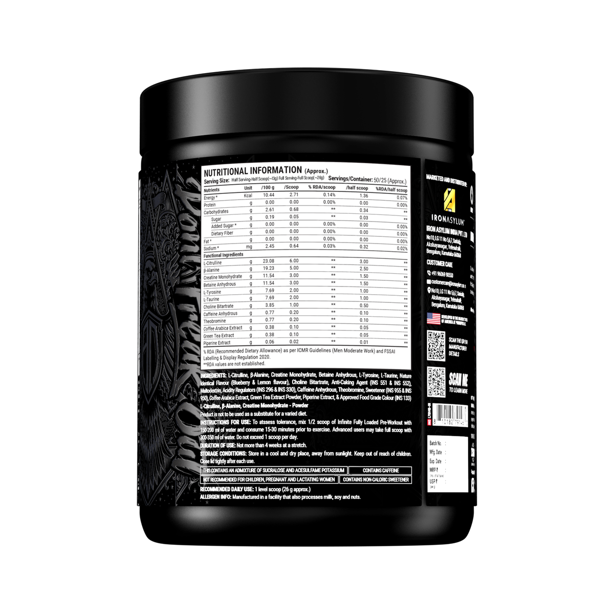 PROSUPPS HYDE INFINITE PRE-WORKOUT 650 GM BLUEBERRY LEMONADE