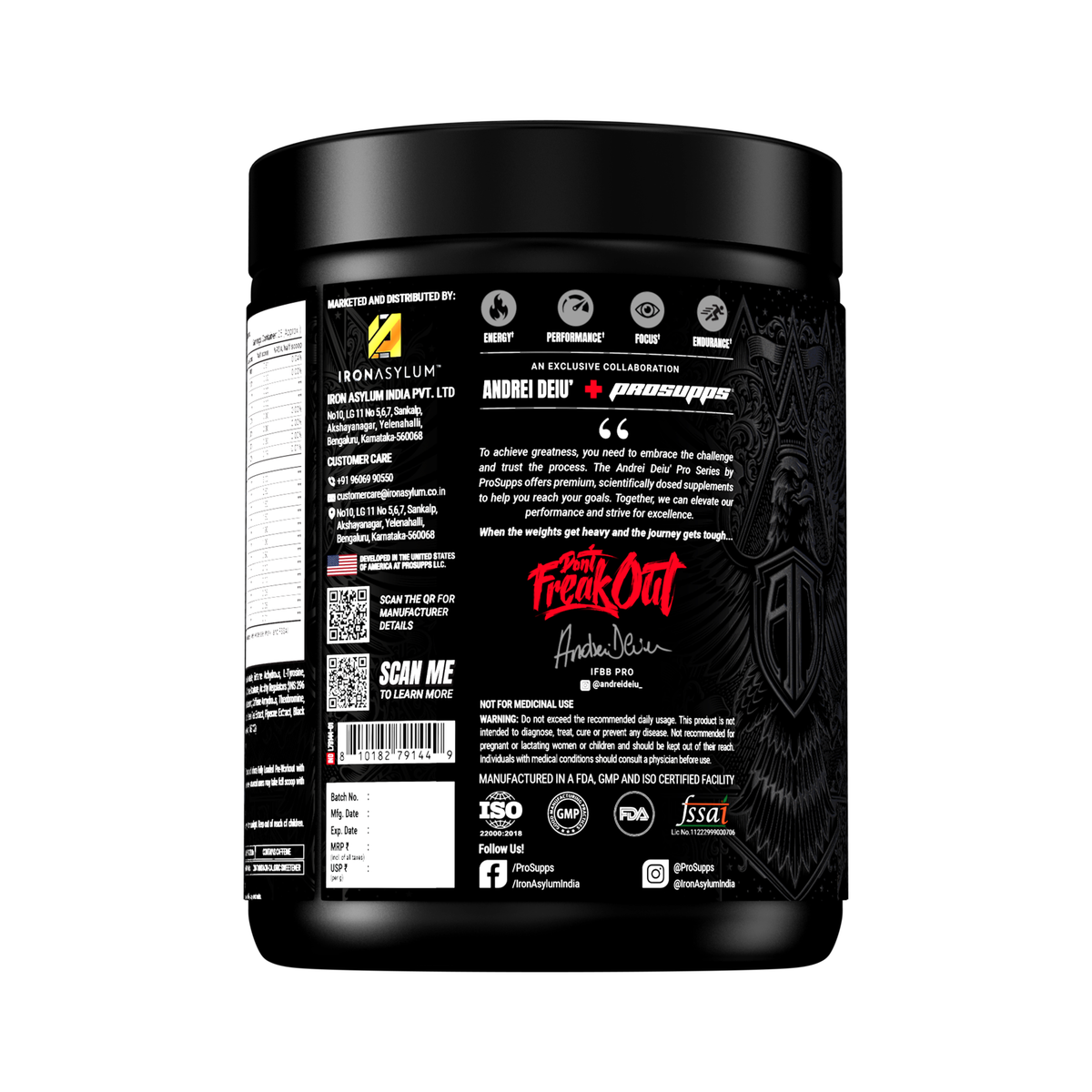 PROSUPPS HYDE INFINITE PRE-WORKOUT 650 GM BLUEBERRY LEMONADE