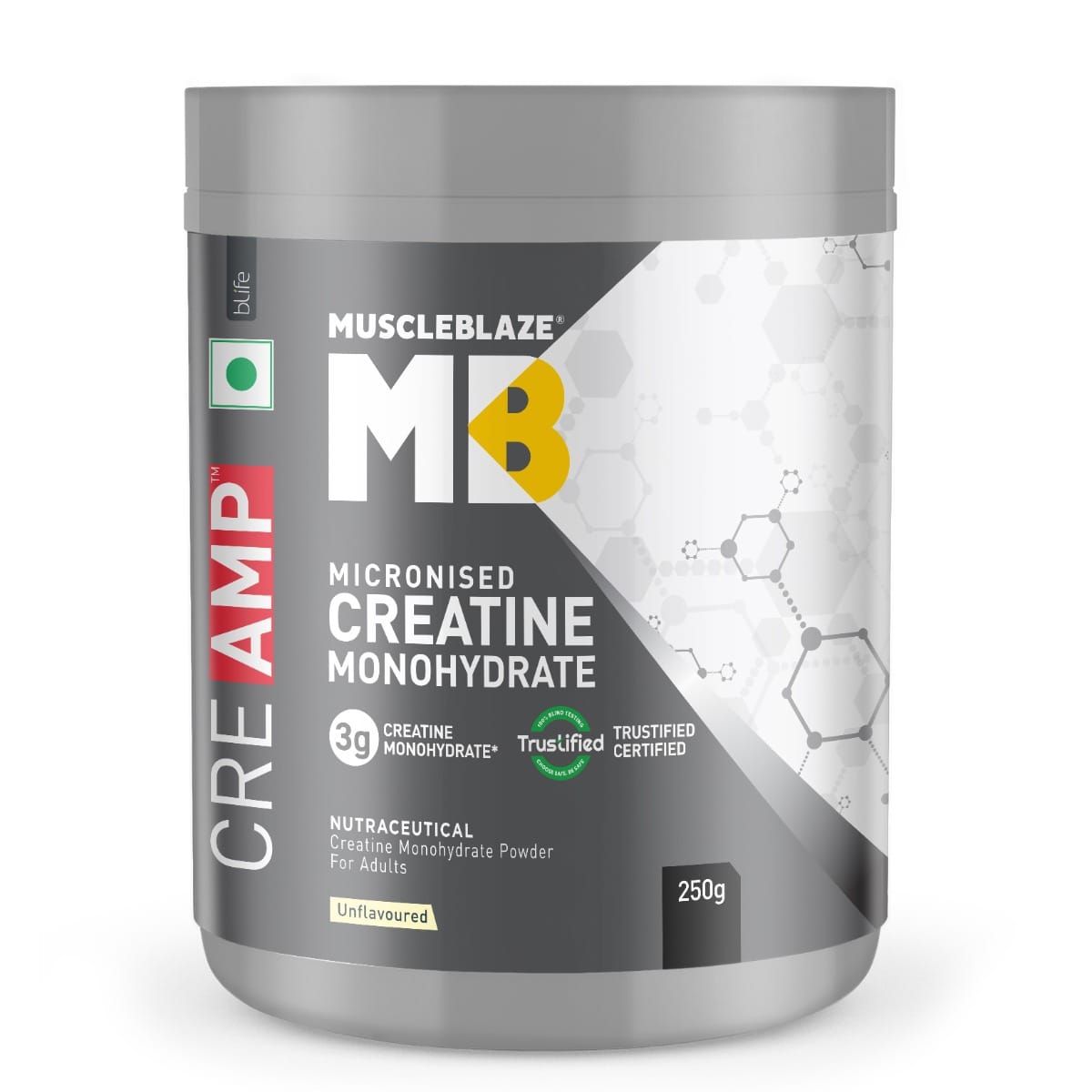 Muscleblaze Creamp Creatine 250 Gm Unflavoured - front