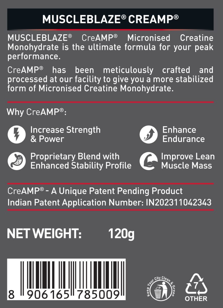 Muscleblaze Creamp Creatine 120 Gm Citrus Blast