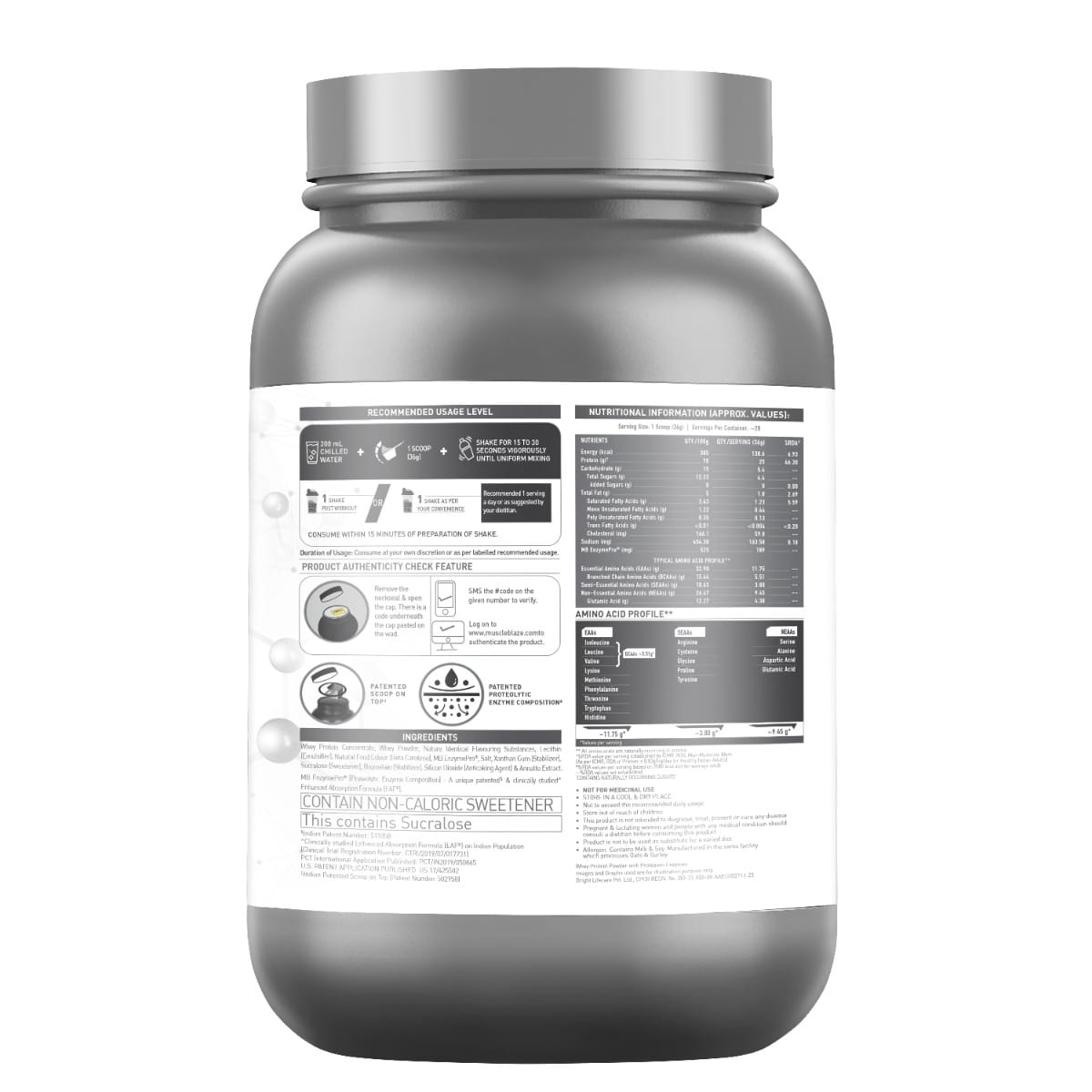 Muscleblaze Biozyme Performance Whey 1 Kg Magical Mango