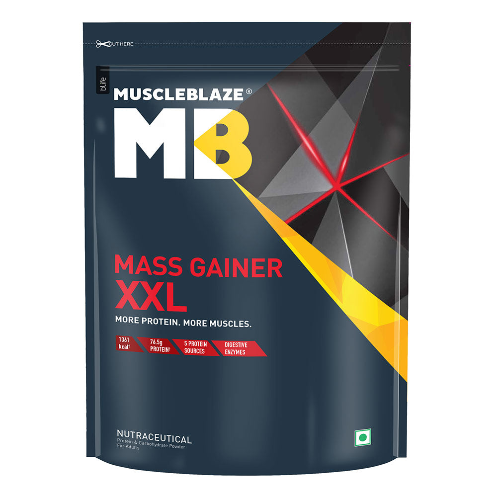 Muscleblaze Mass Gainer Xxl 1 Kg Chocolate - Front