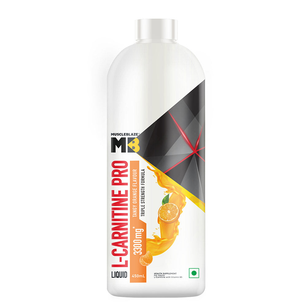 Muscleblaze L-Carnitine Pro 3300 Mg 450 Ml Tangy Orange - Front