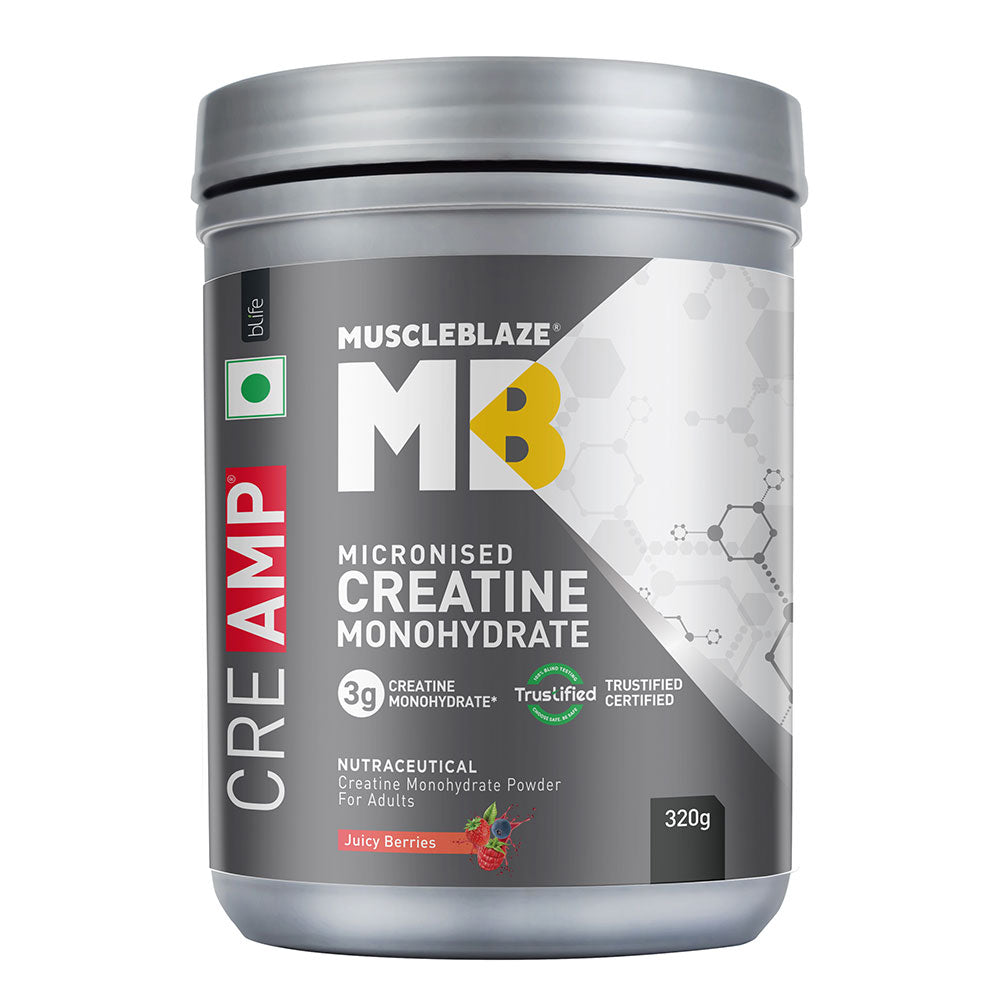 Muscleblaze Creamp Creatine 320 Gm Juicy Berries - Front