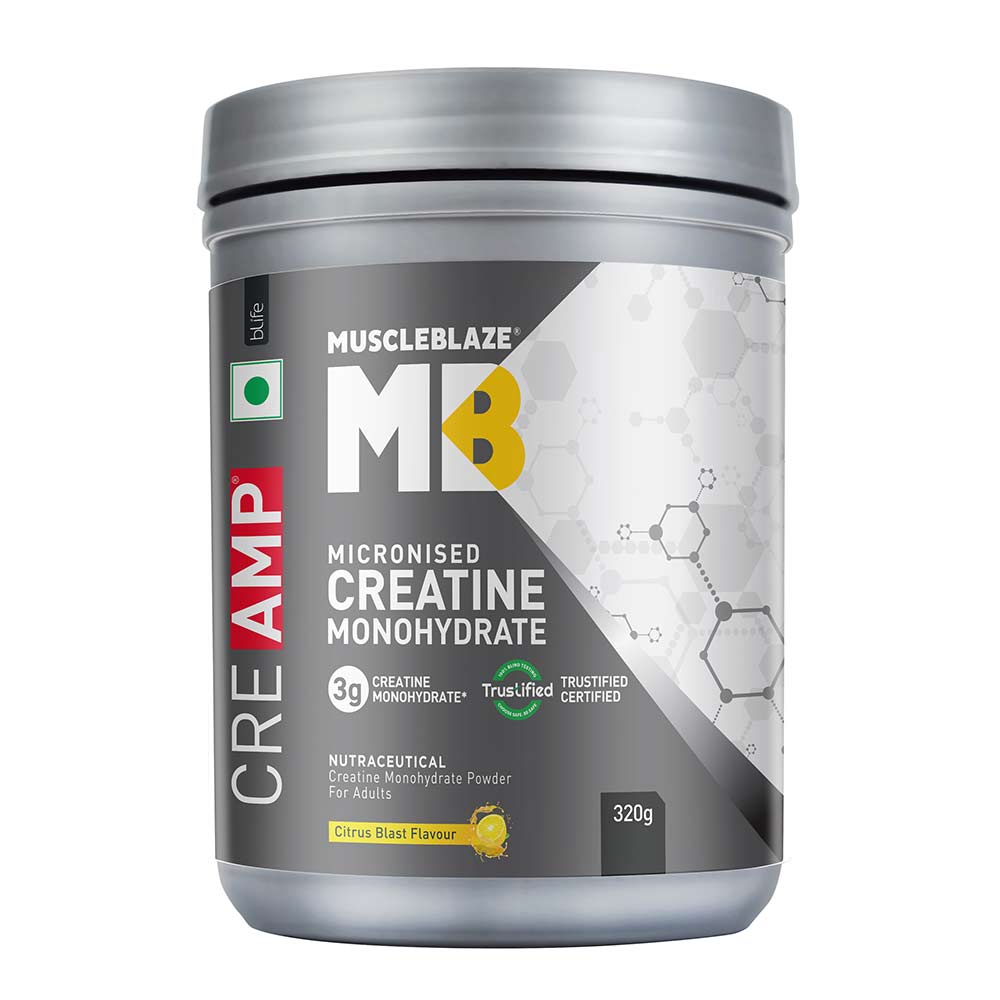 Muscleblaze Creamp Creatine 320 Gm Citrus Blast - Front