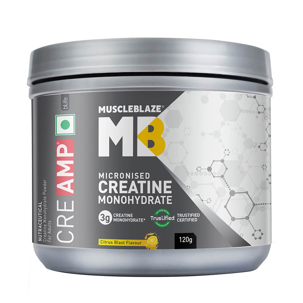 Muscleblaze Creamp Creatine 120 Gm Citrus Blast - Front