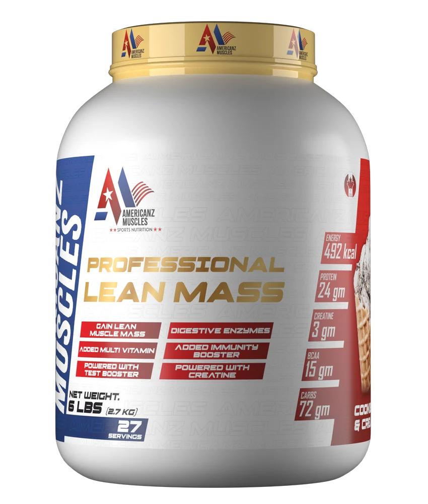 AMERICANZ MUSCLES PROFESSIONAL LEAN MASS 2.7 KG COOKIES & CREAM