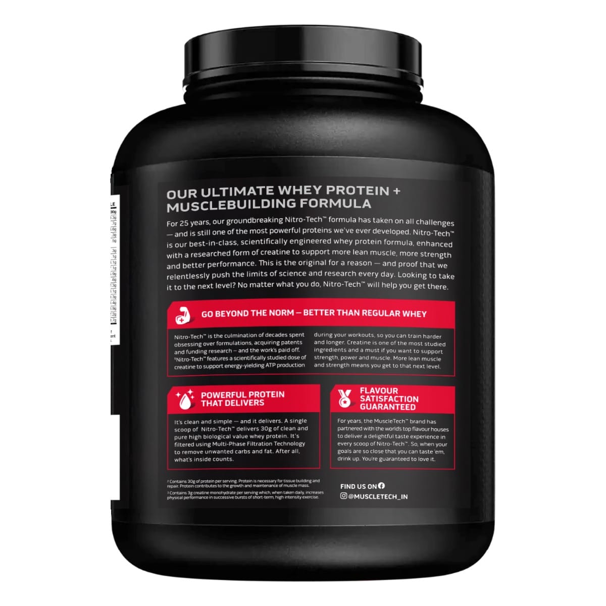 MUSCLETECH NITROTECH WHEY PROTEIN 1.72 KG MILK CHOCOLATE