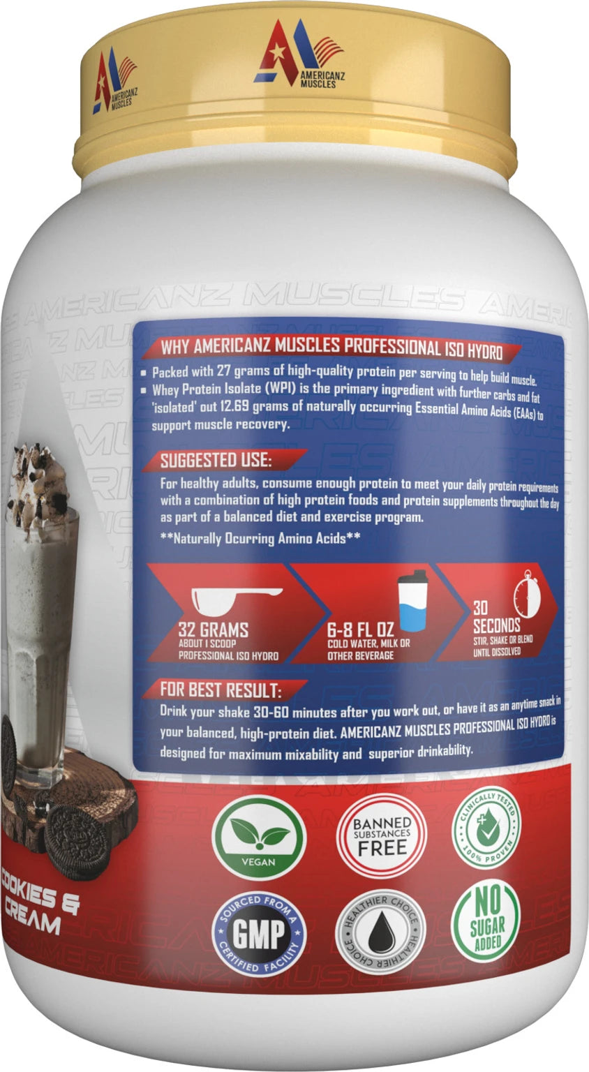 AMERICANZ MUSCLES PROFESSIONAL PROTEIN 900 GM TRIPLE CHOCOLATE