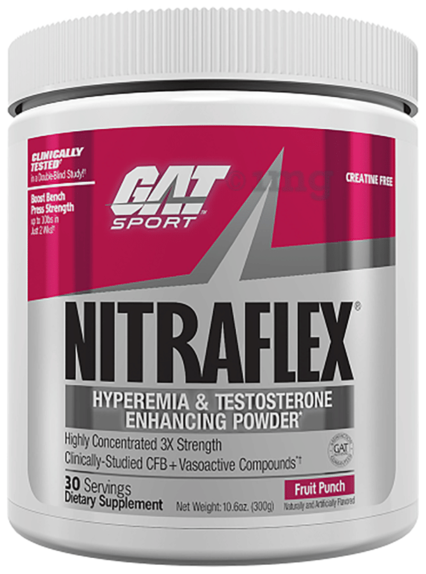 Gat Sport Nitraflex Pre-Workout 300 Gm Fruit Punch - front