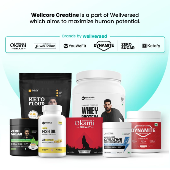 13 Wellcore Creatine Monohydrate 100gm (33 serv)