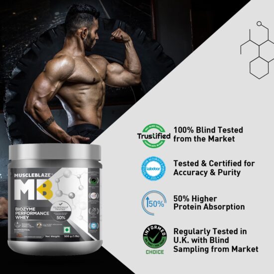 718UCdHVIZL._SL1500_ MuscleBlaze Biozyme Performance Whey 500G Rich Chocolate