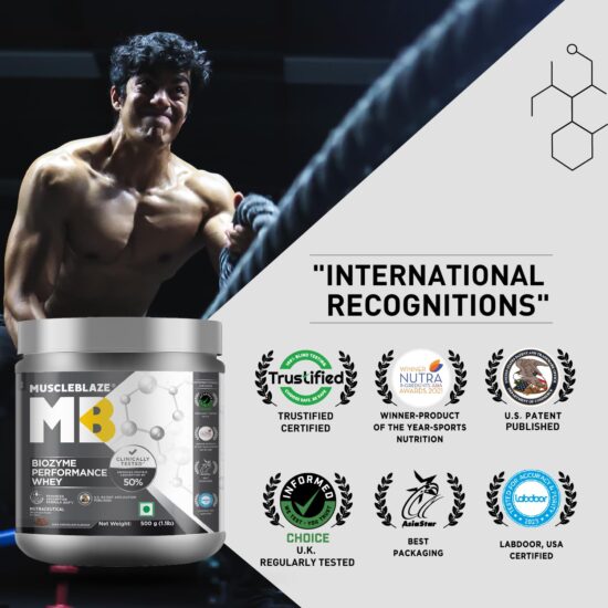 71hFmyUeGoL._SL1500_ MuscleBlaze Biozyme Performance Whey 500G Rich Chocolate