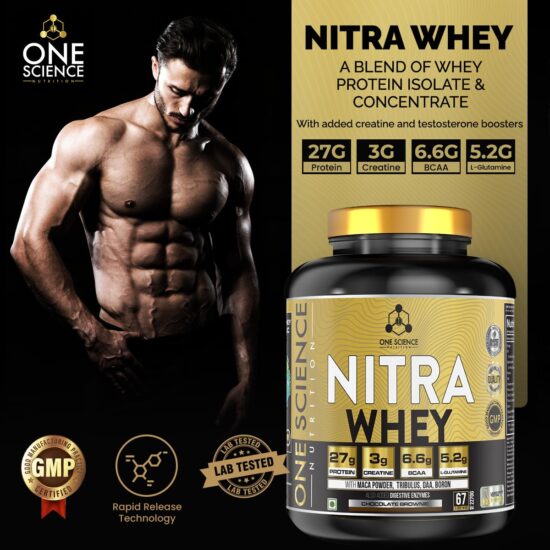 One Science Nitra Whey Protein 5 Lbs Chocolate Brownie