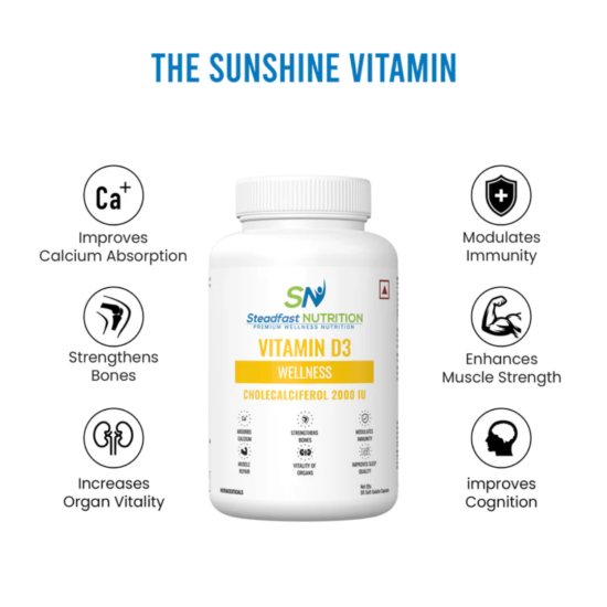 Brown Modern New Product Instagram Post (30) Steadfast Vitamin D3 90 Cap